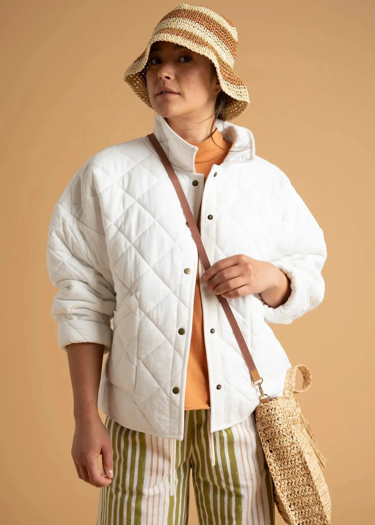 Countryside Quilted Jacket - Natural by And For Good