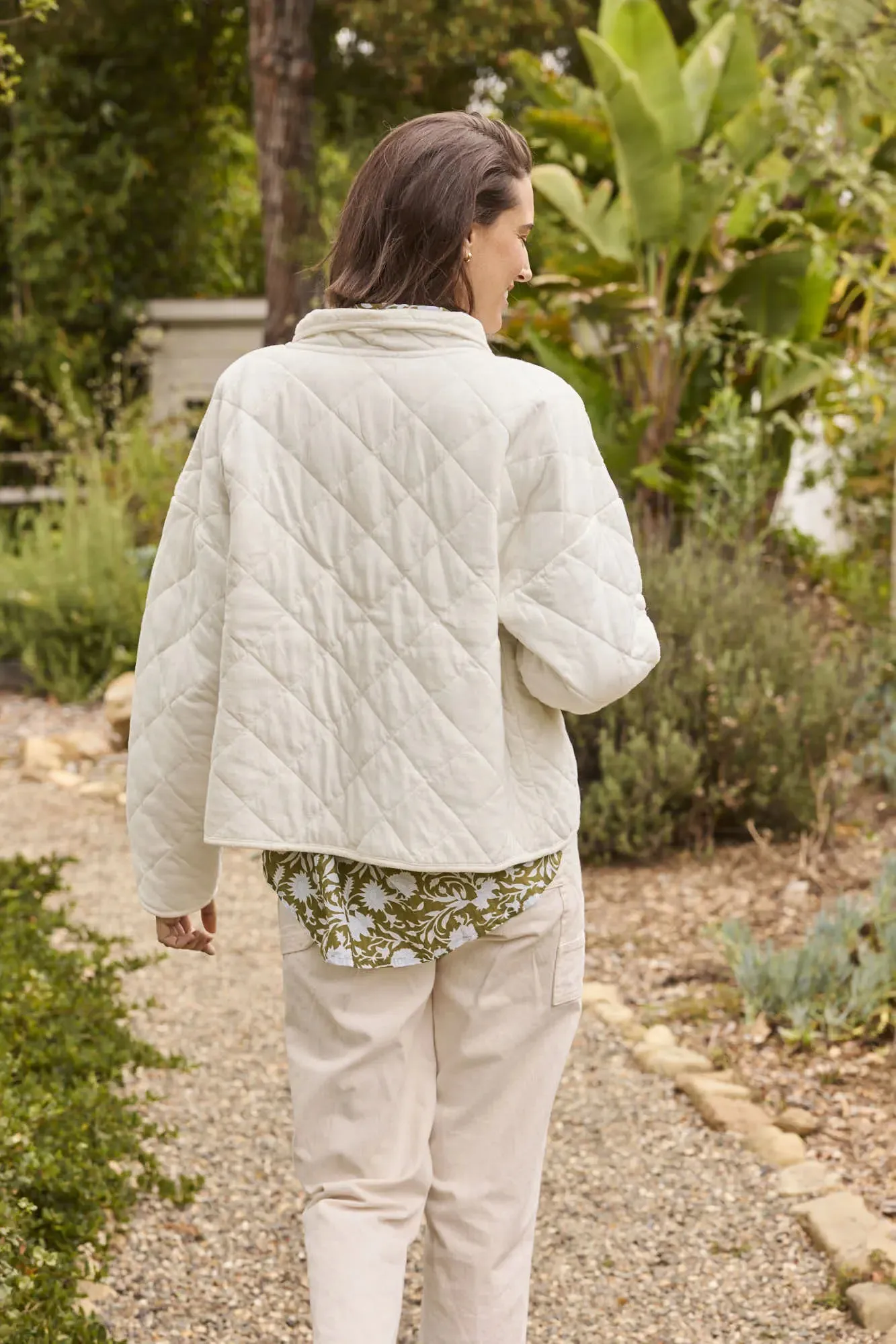 Countryside Quilted Jacket - Natural by And For Good