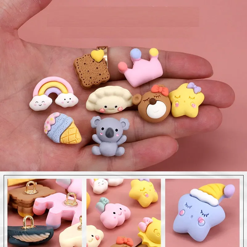 Cute Cartoon Animal-Themed Resin Buttons for Baby Clothes 110 Pack(22 Styles)