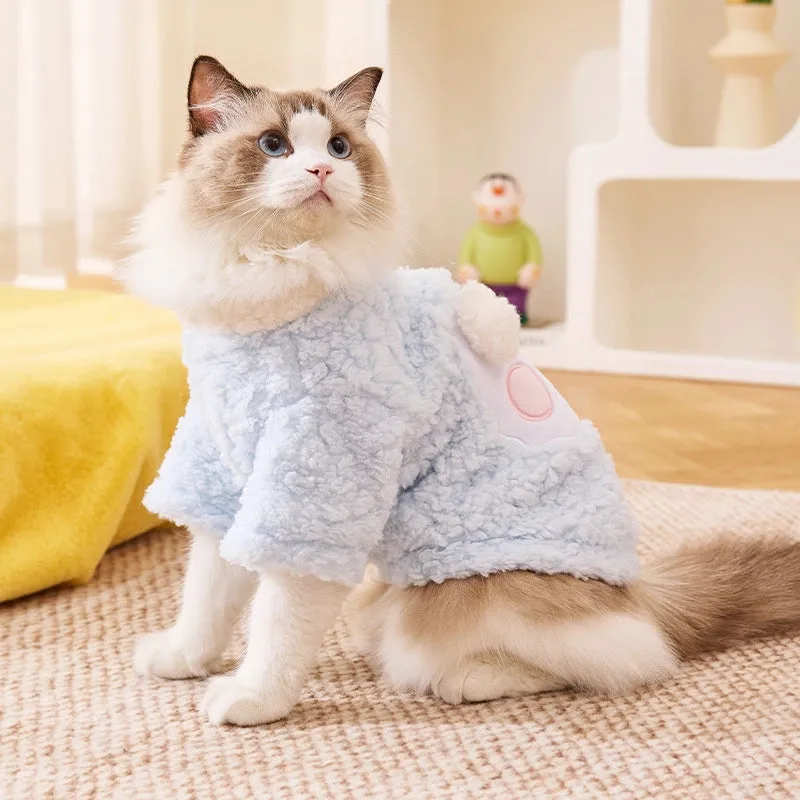 Cute Fleece Cartoon Pet Clothing