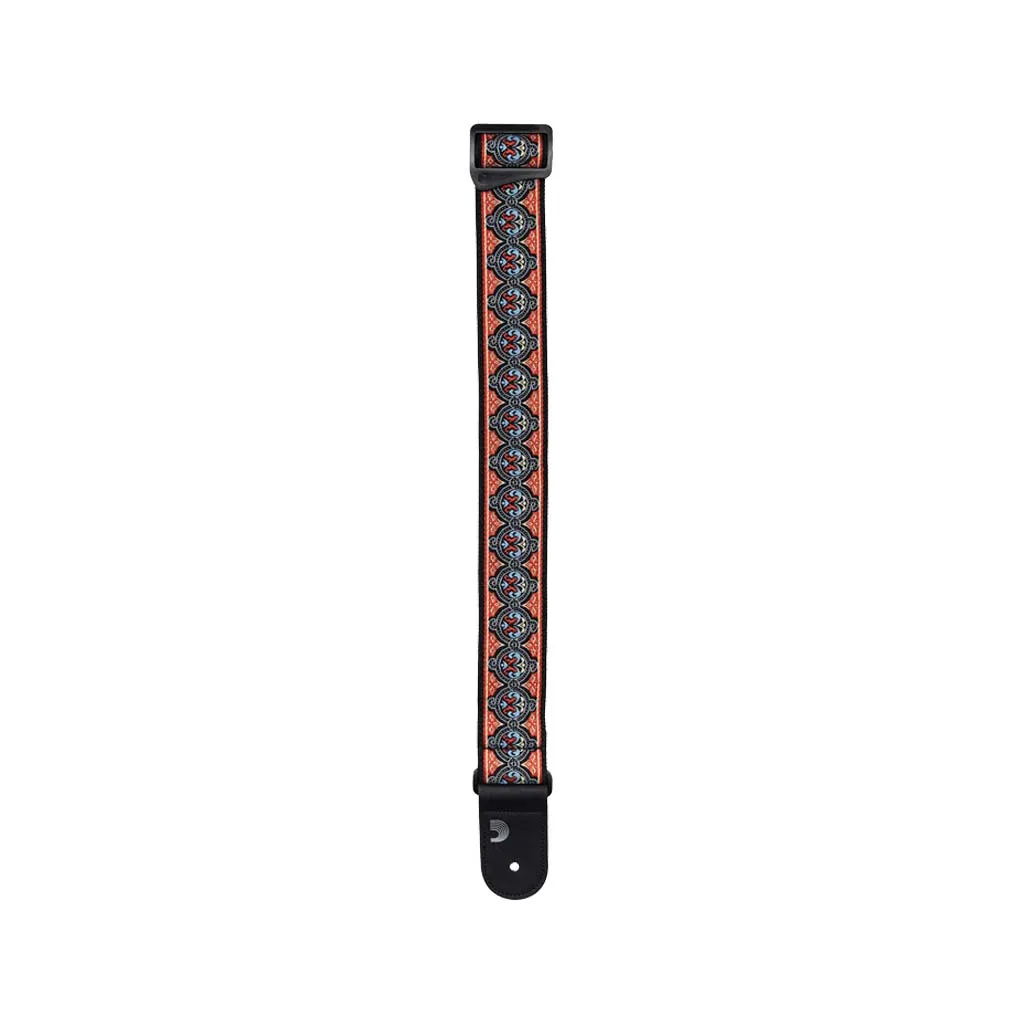 D'Addario Eco-Comfort Jacquard Woven Guitar Strap, Orange