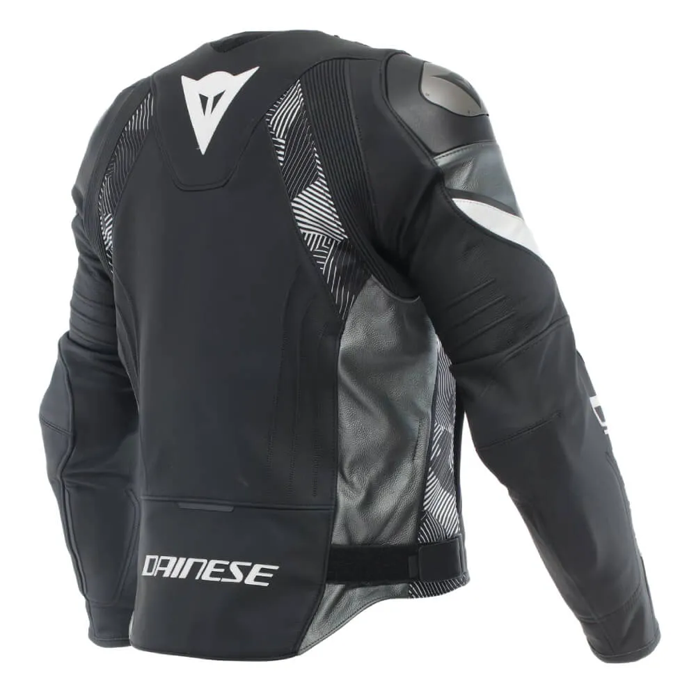 Dainese Avro 5 Leather Jacket Black / White / Anthracite