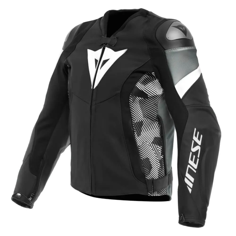 Dainese Avro 5 Leather Jacket Black / White / Anthracite