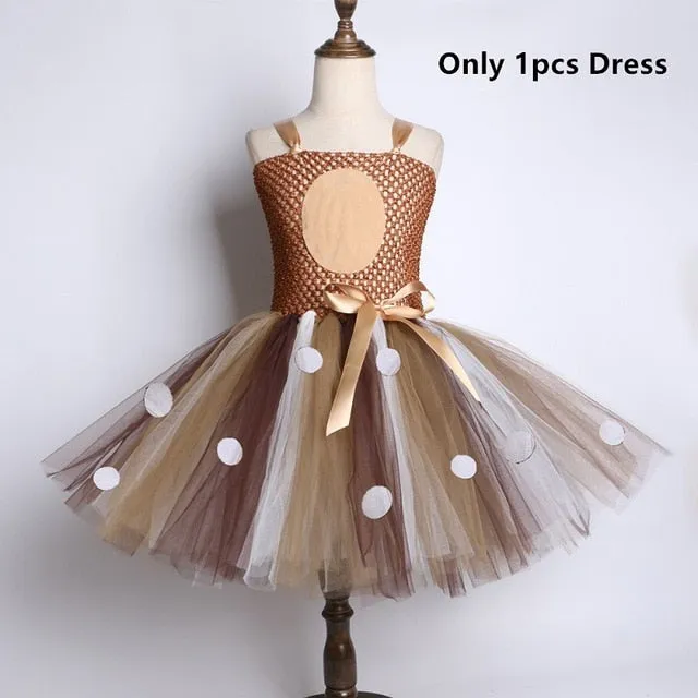 Deer Tutu Dresses Girls Headband