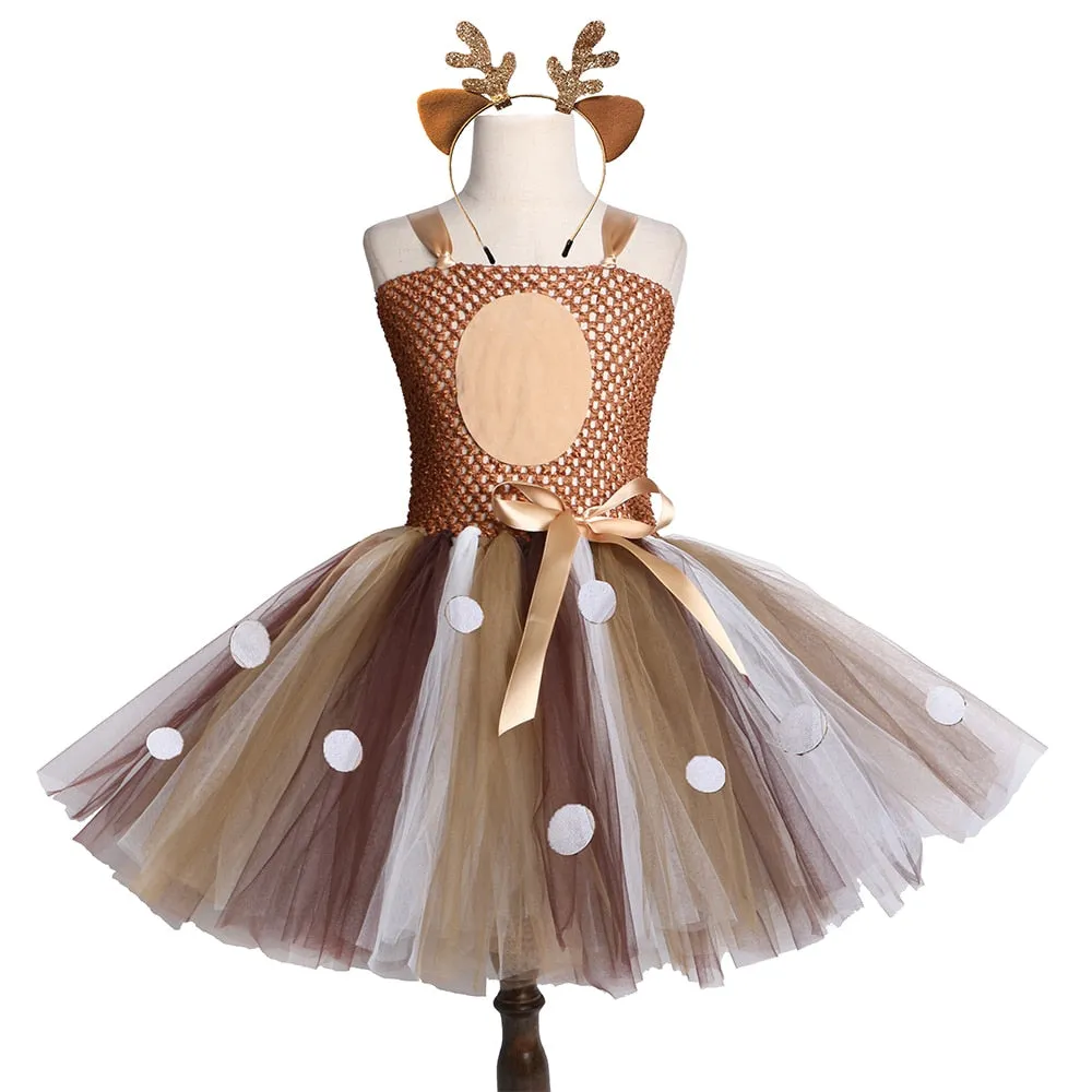 Deer Tutu Dresses Girls Headband