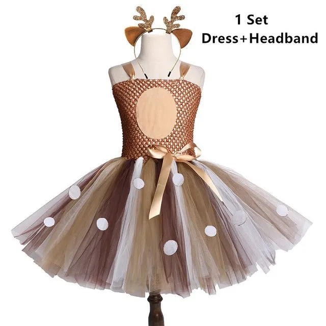 Deer Tutu Dresses Girls Headband