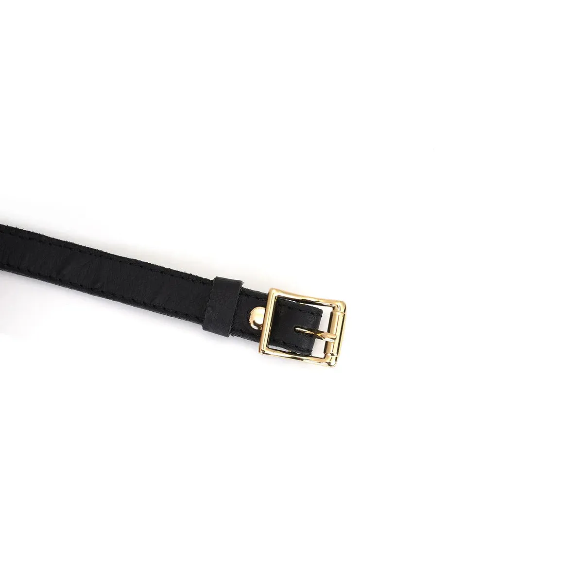 Demon's Kiss Black Leather Choker