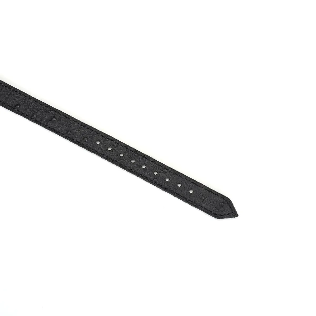 Demon's Kiss Black Leather Choker