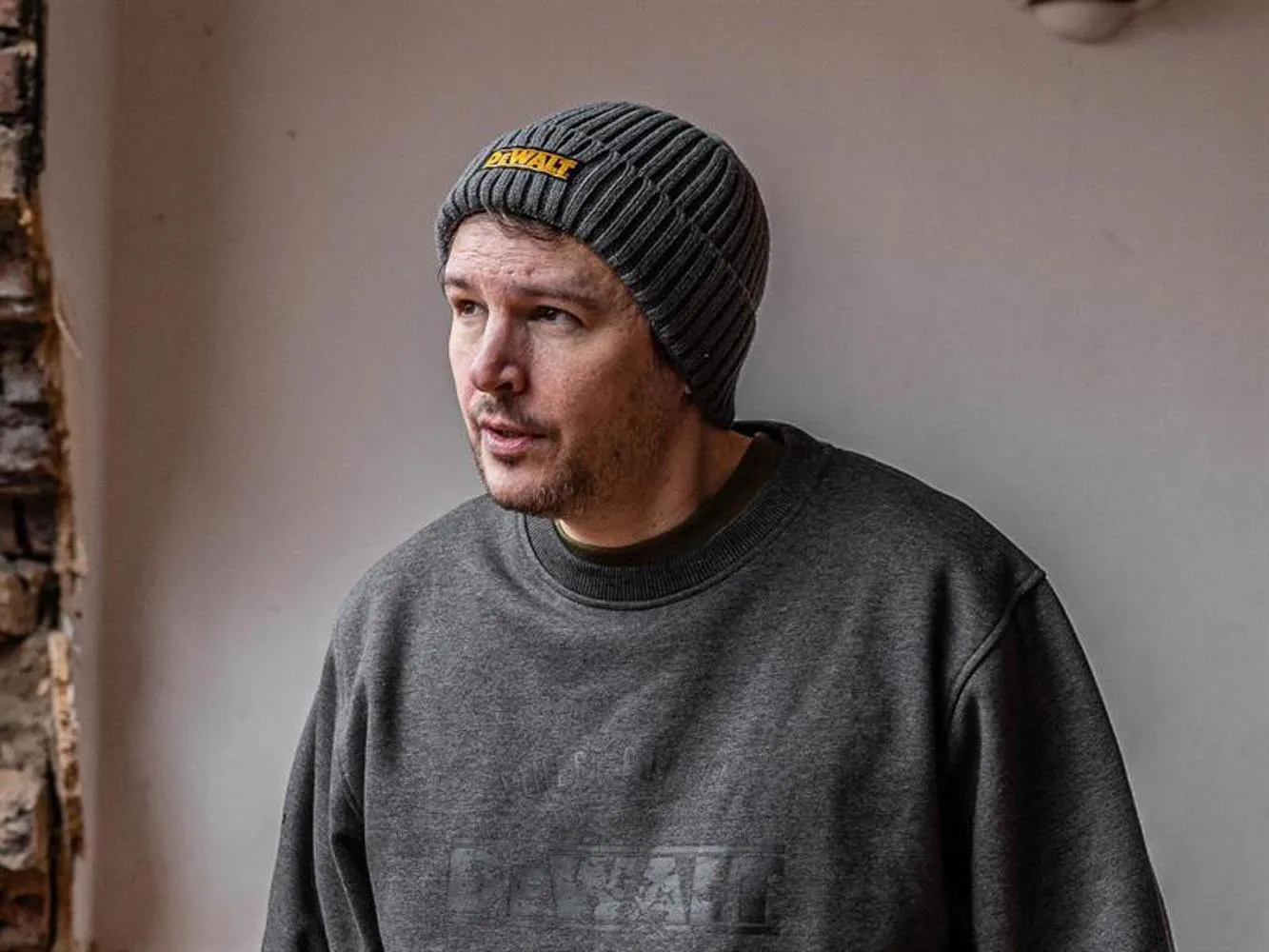 Dewalt Power Tools Indianapolis Grey Knitted Beanie Hat