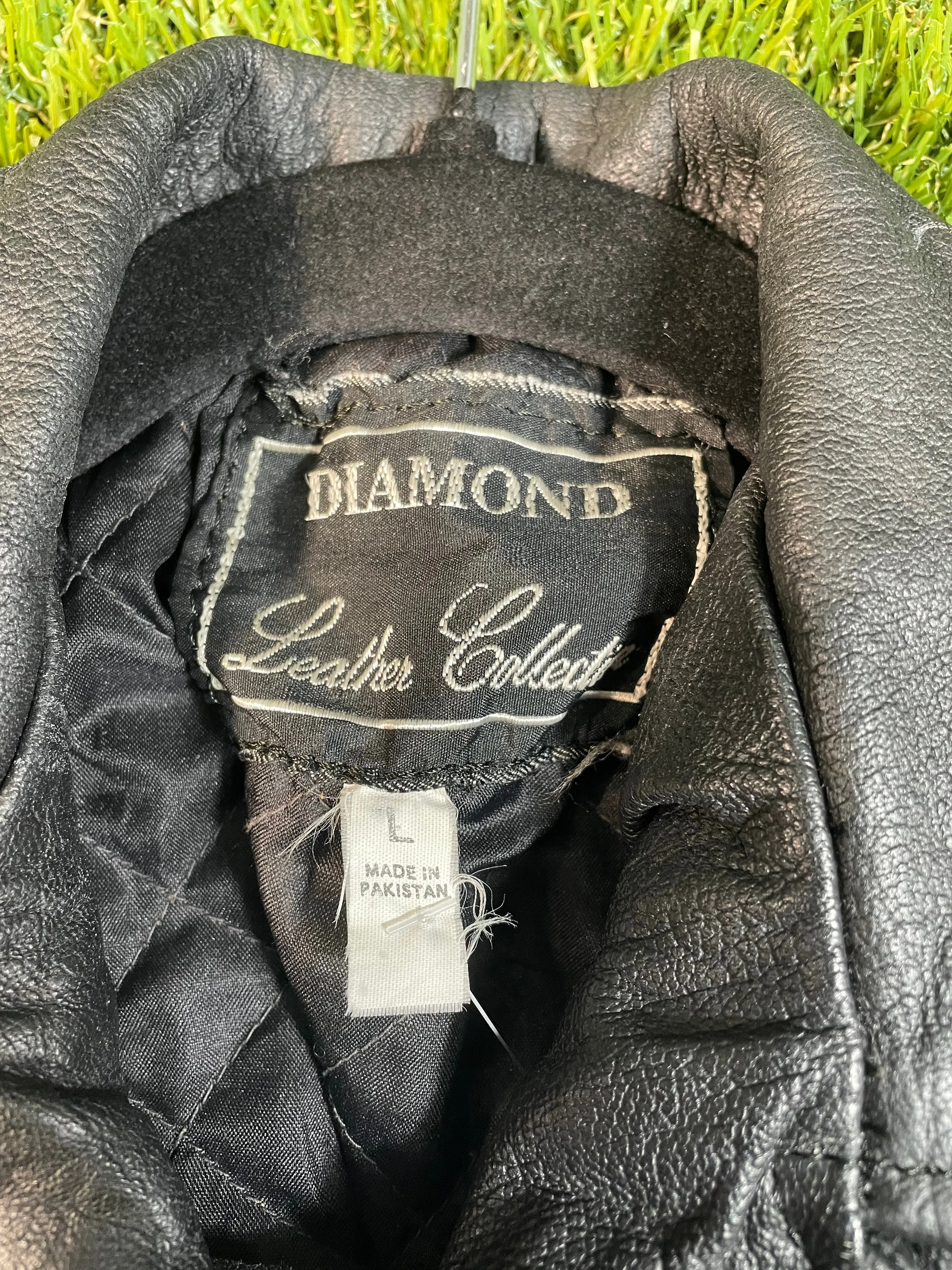 Diamond Leather Collection Kid's Moto Jacket