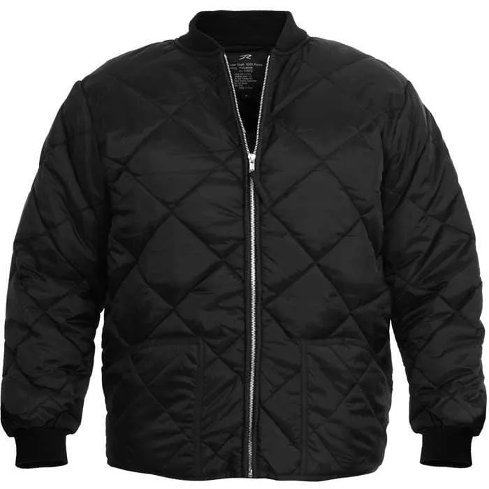 Diamond Nylon Quilted Flight Jacket