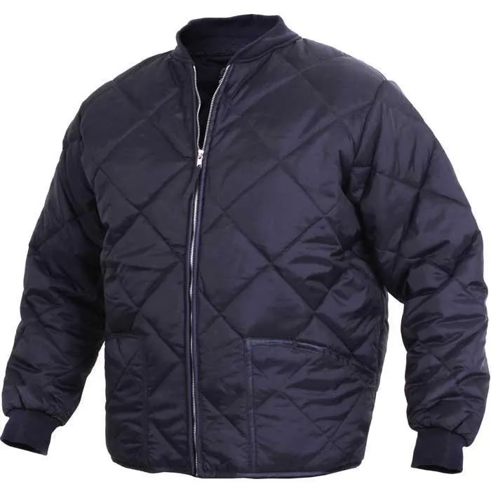 Diamond Nylon Quilted Flight Jacket