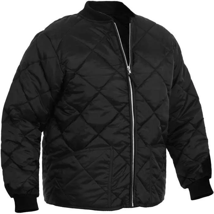 Diamond Nylon Quilted Flight Jacket