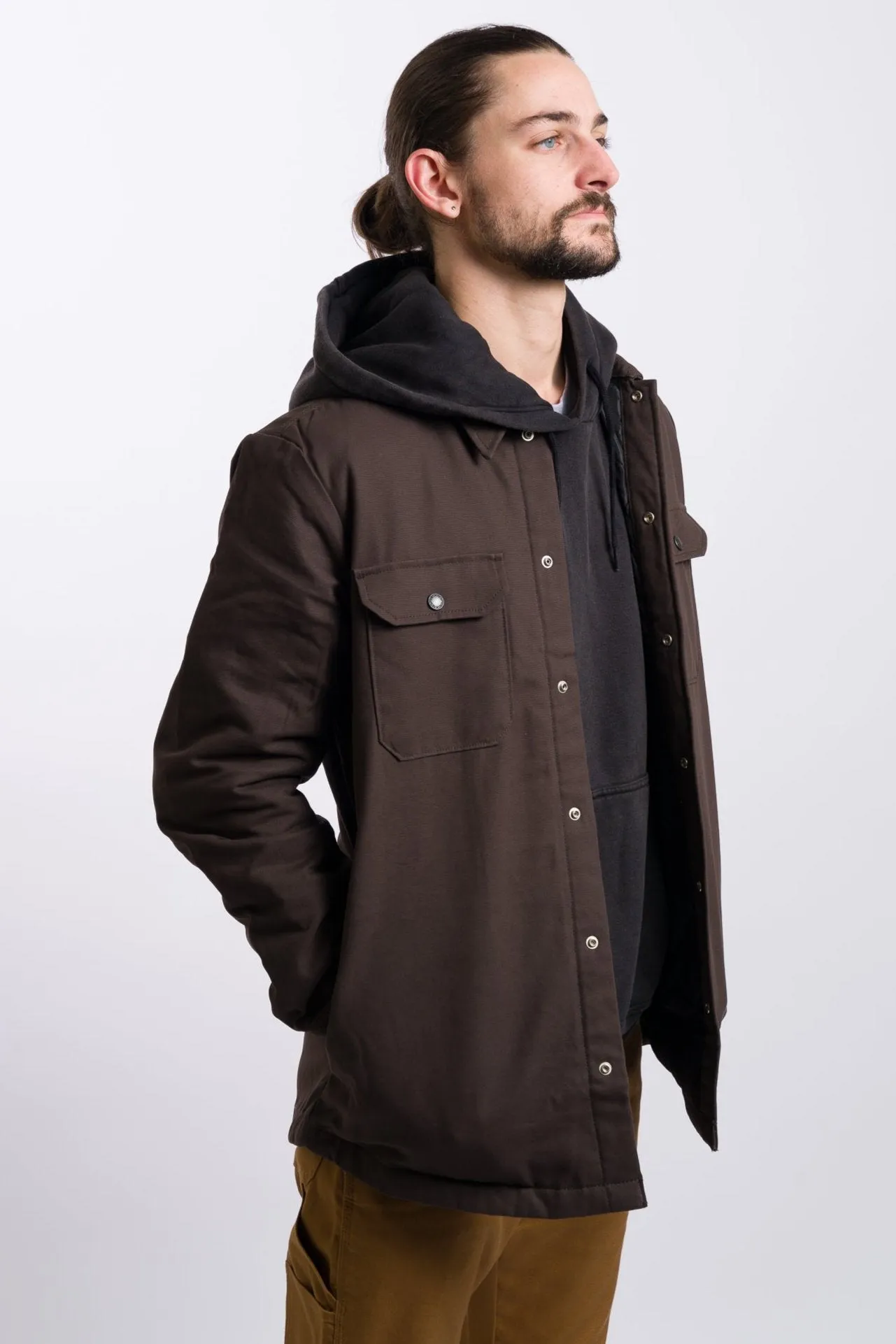 Dickies Skateboarding Heavyweight Duck Shirt - Dark Brown