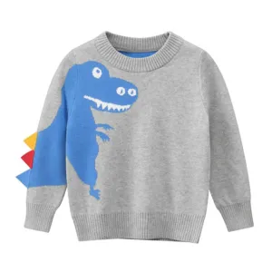Dinosaur Sweater -Pullover Knitted Sweater Toddler sweater
