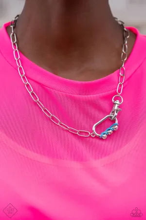 Don't Want to Miss a STRING - Blue Necklace -Paparazzi Accessories -  Fashion Fix
