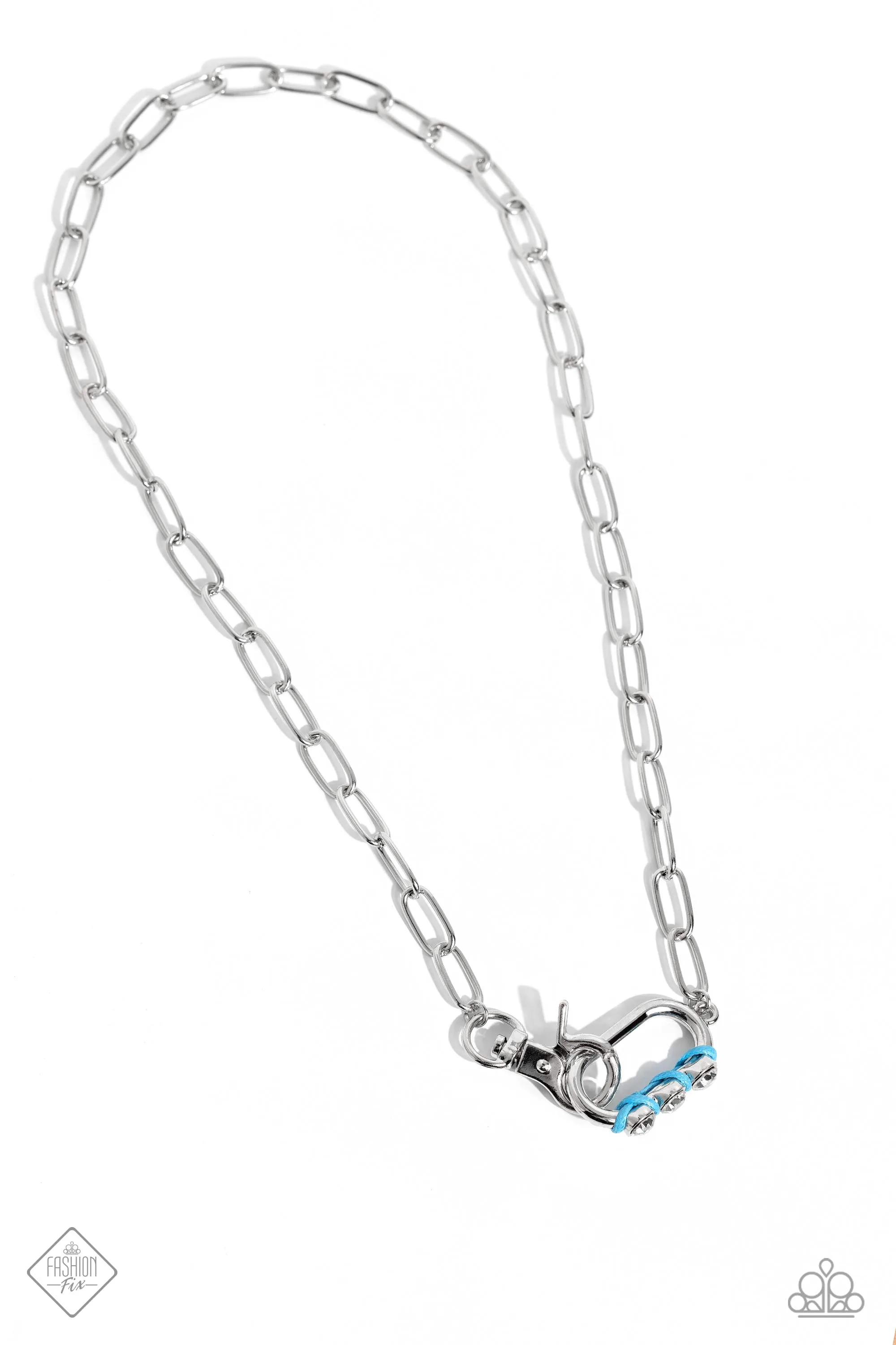 Don't Want to Miss a STRING - Blue Necklace -Paparazzi Accessories -  Fashion Fix