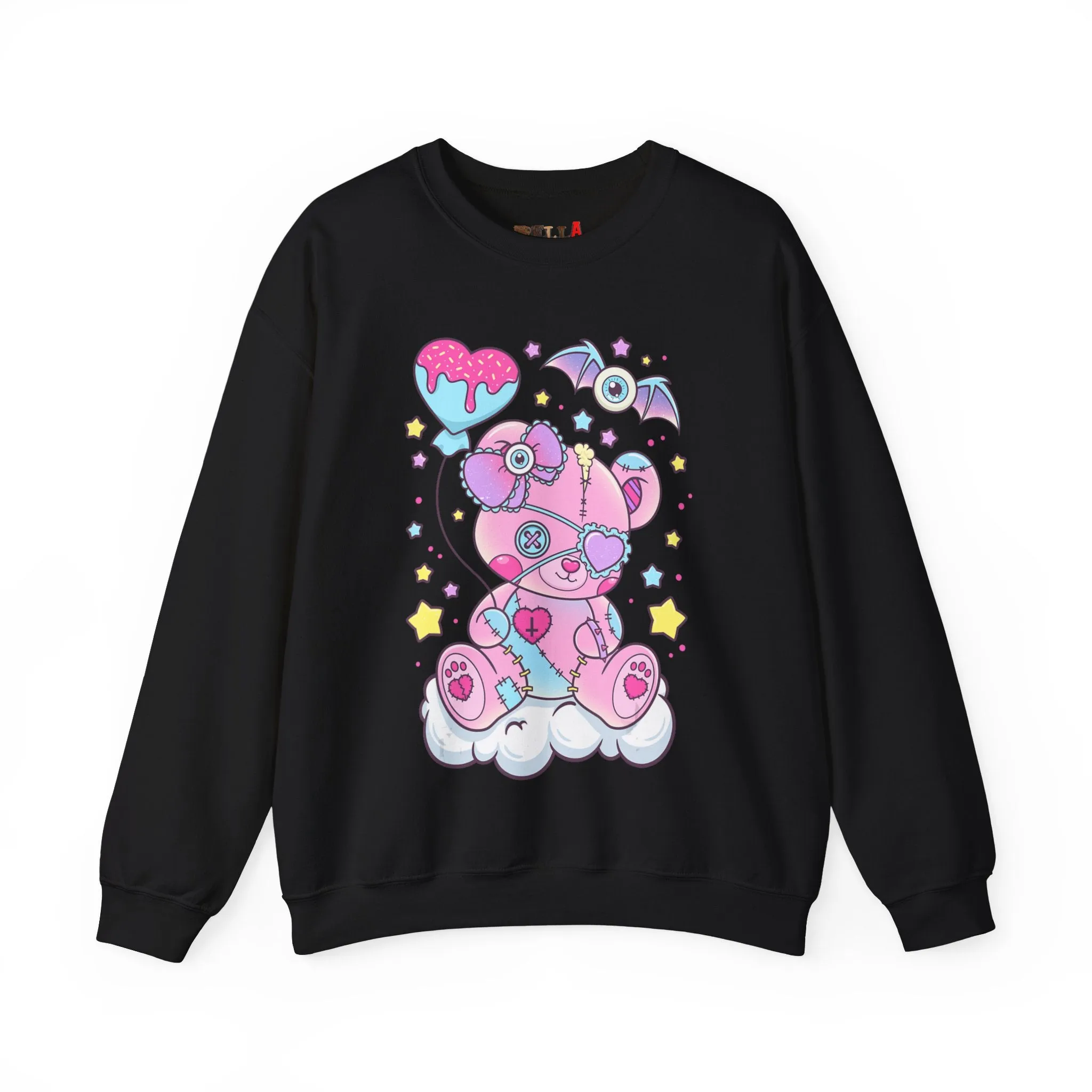 Doughnut Heart Teddy Bear Sweatshirt