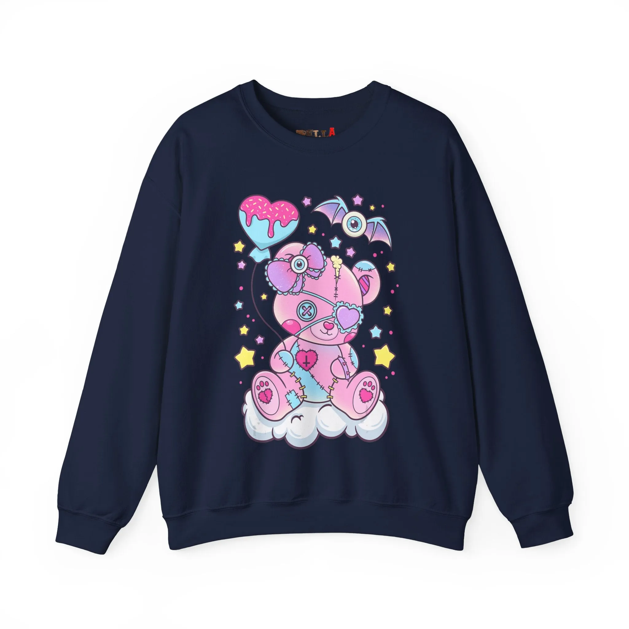 Doughnut Heart Teddy Bear Sweatshirt