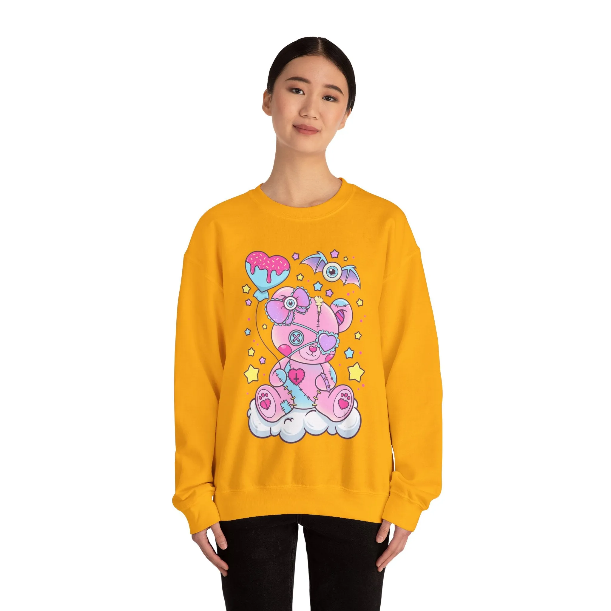 Doughnut Heart Teddy Bear Sweatshirt