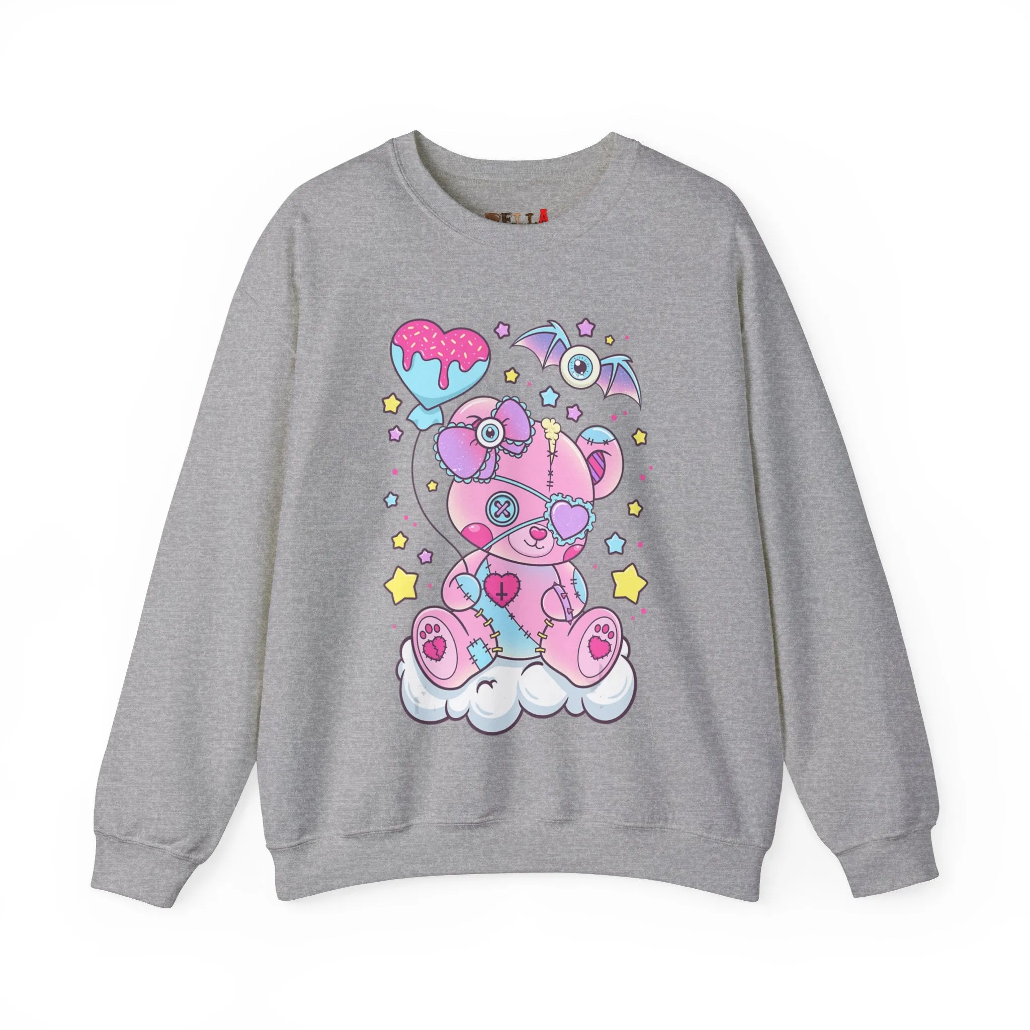 Doughnut Heart Teddy Bear Sweatshirt