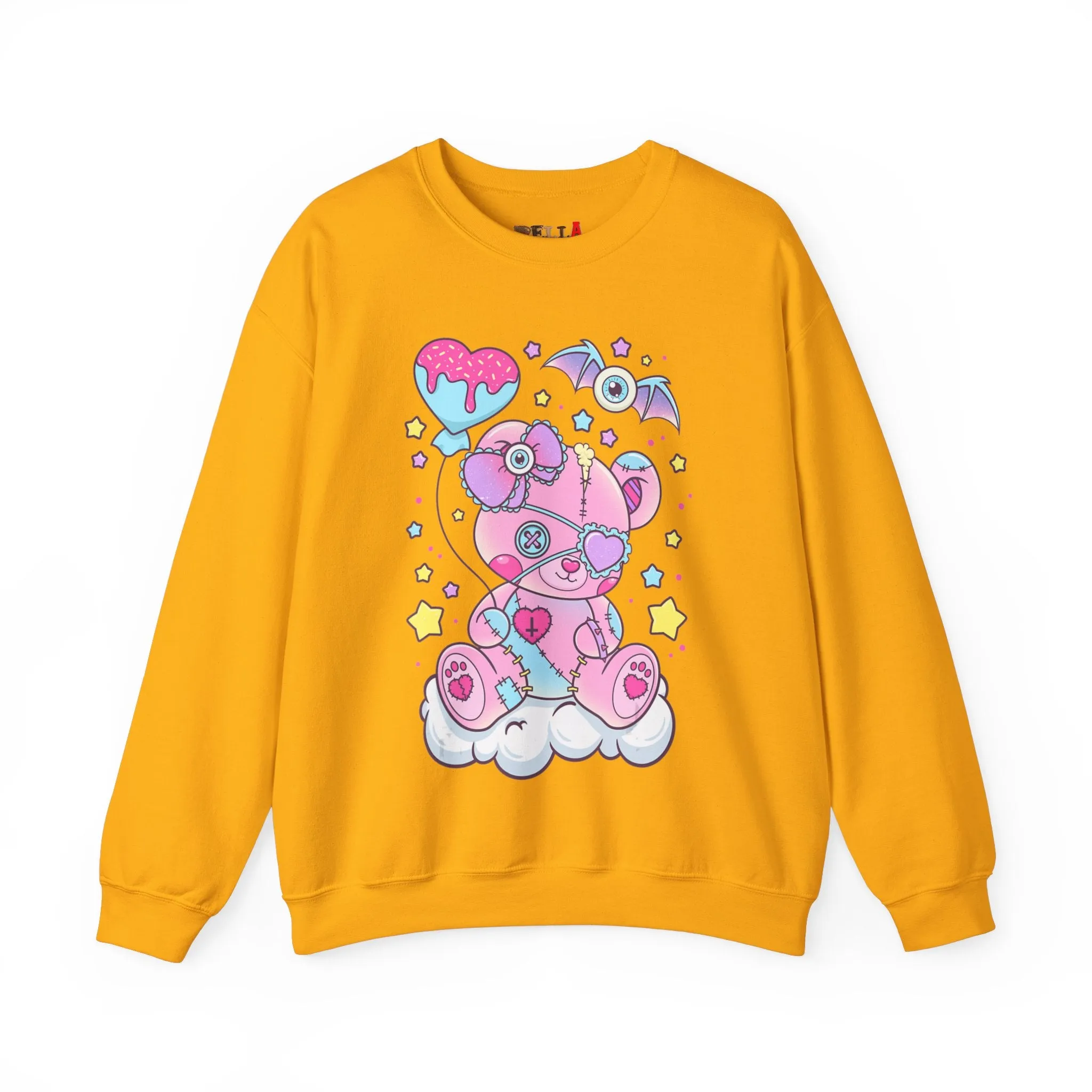 Doughnut Heart Teddy Bear Sweatshirt