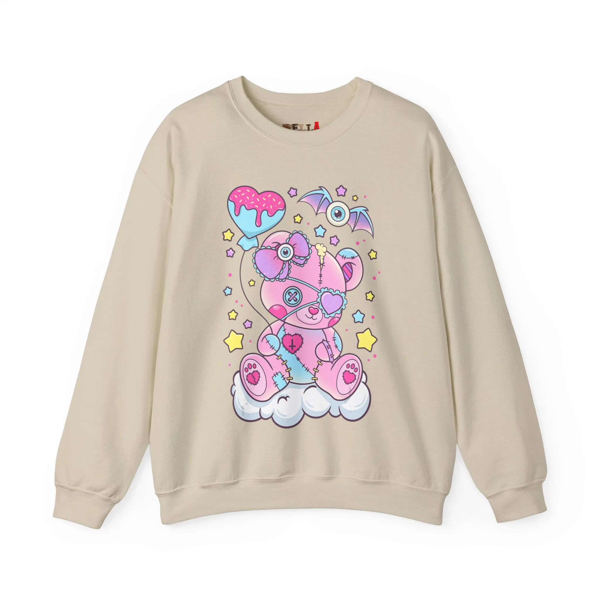 Doughnut Heart Teddy Bear Sweatshirt