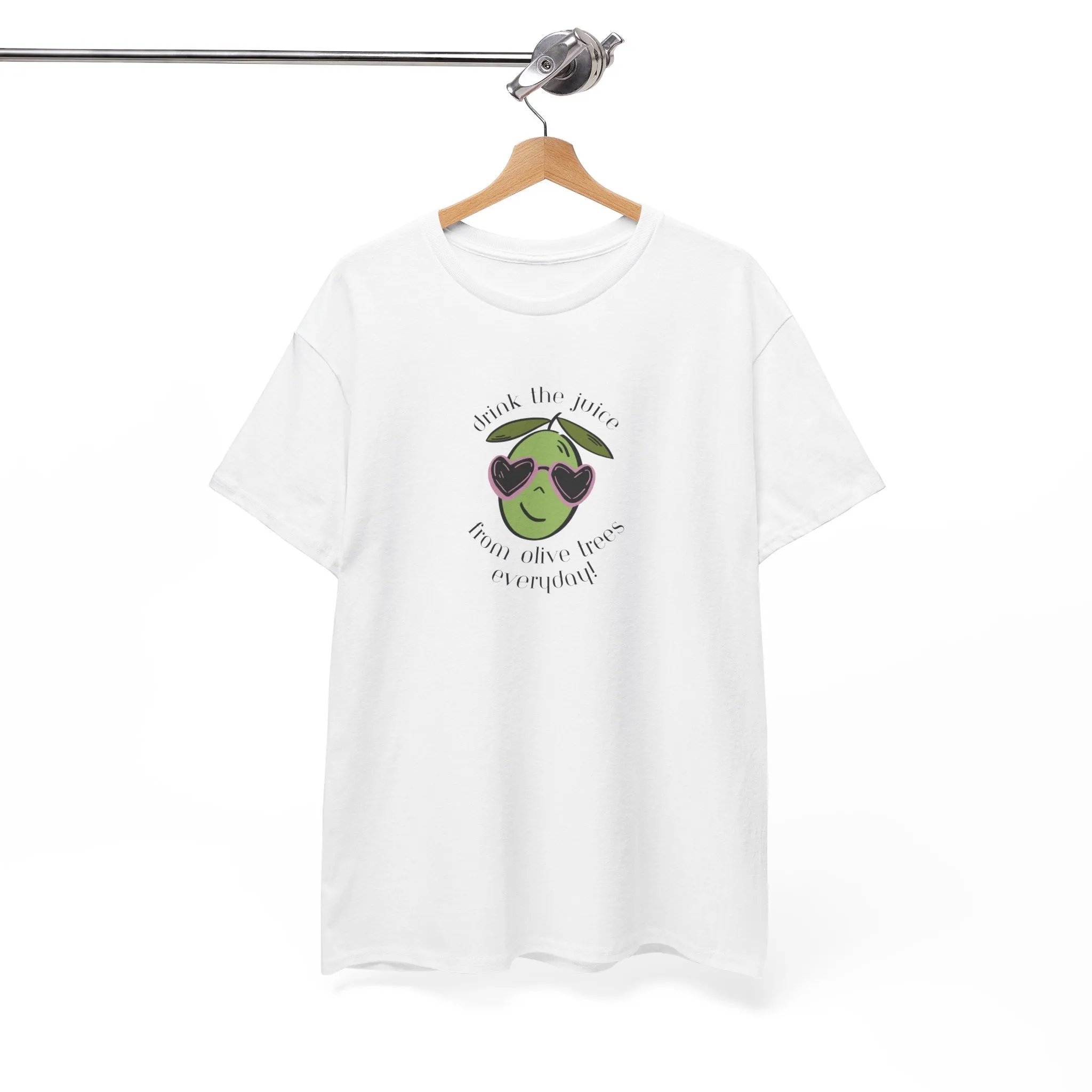 Drink skincare / olive trees / olive cartoon / Unisex Heavy Cotton Tee