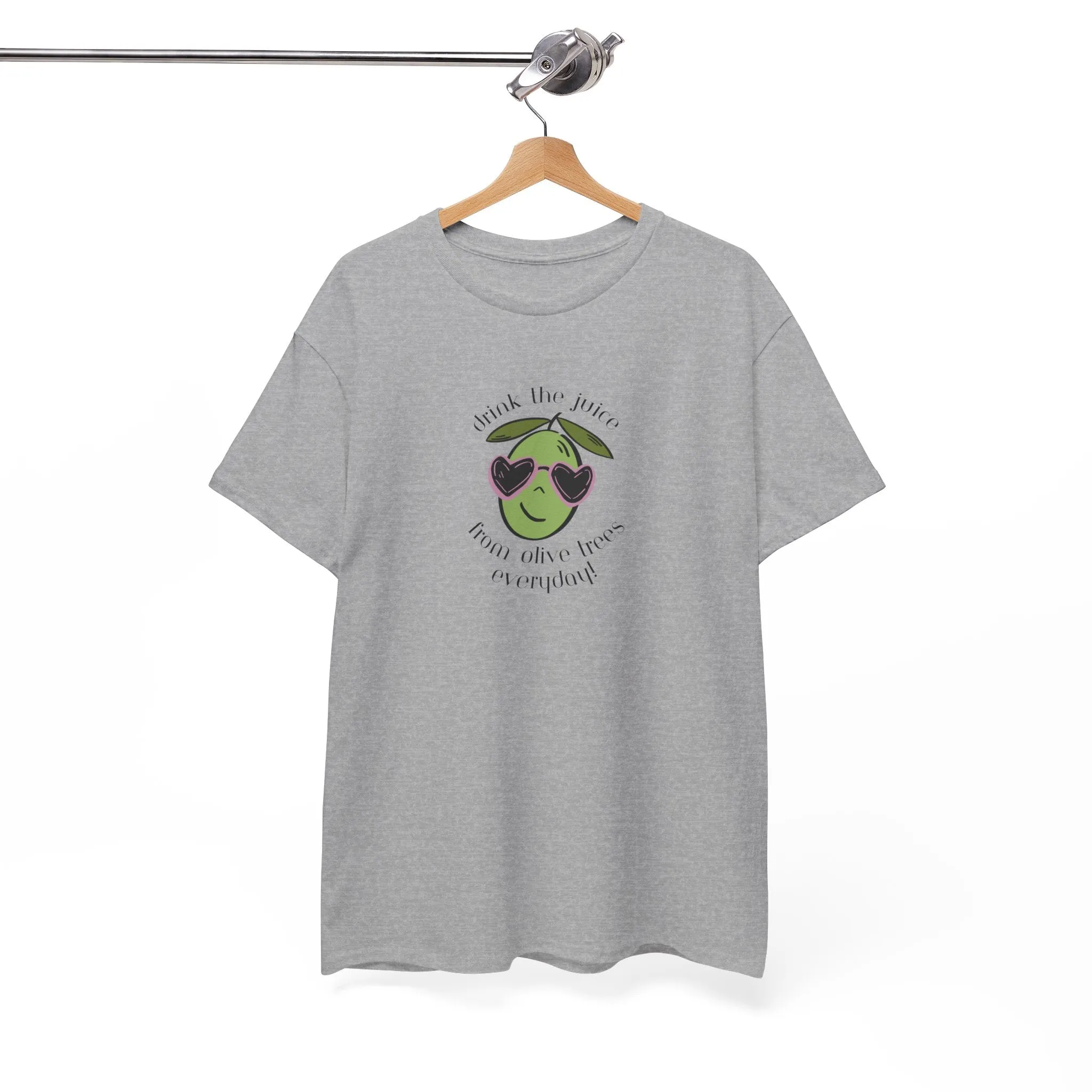 Drink skincare / olive trees / olive cartoon / Unisex Heavy Cotton Tee