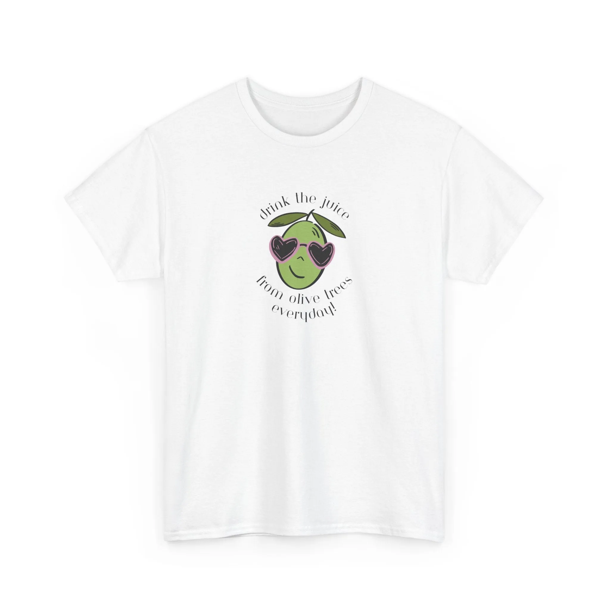 Drink skincare / olive trees / olive cartoon / Unisex Heavy Cotton Tee