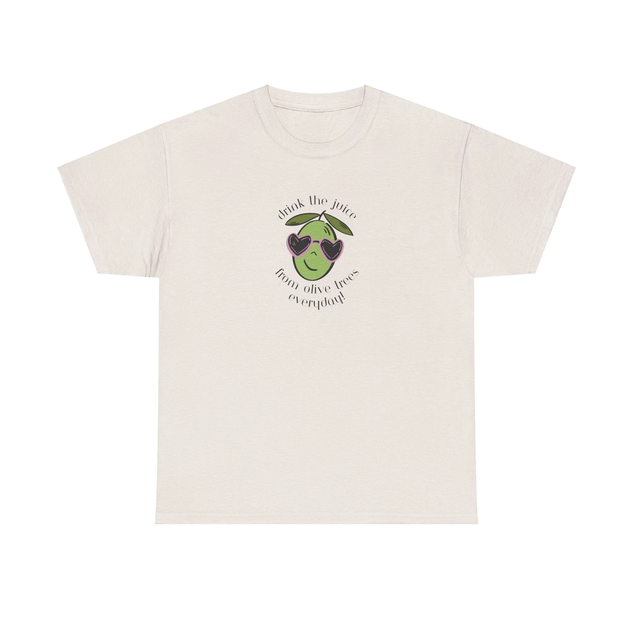 Drink skincare / olive trees / olive cartoon / Unisex Heavy Cotton Tee