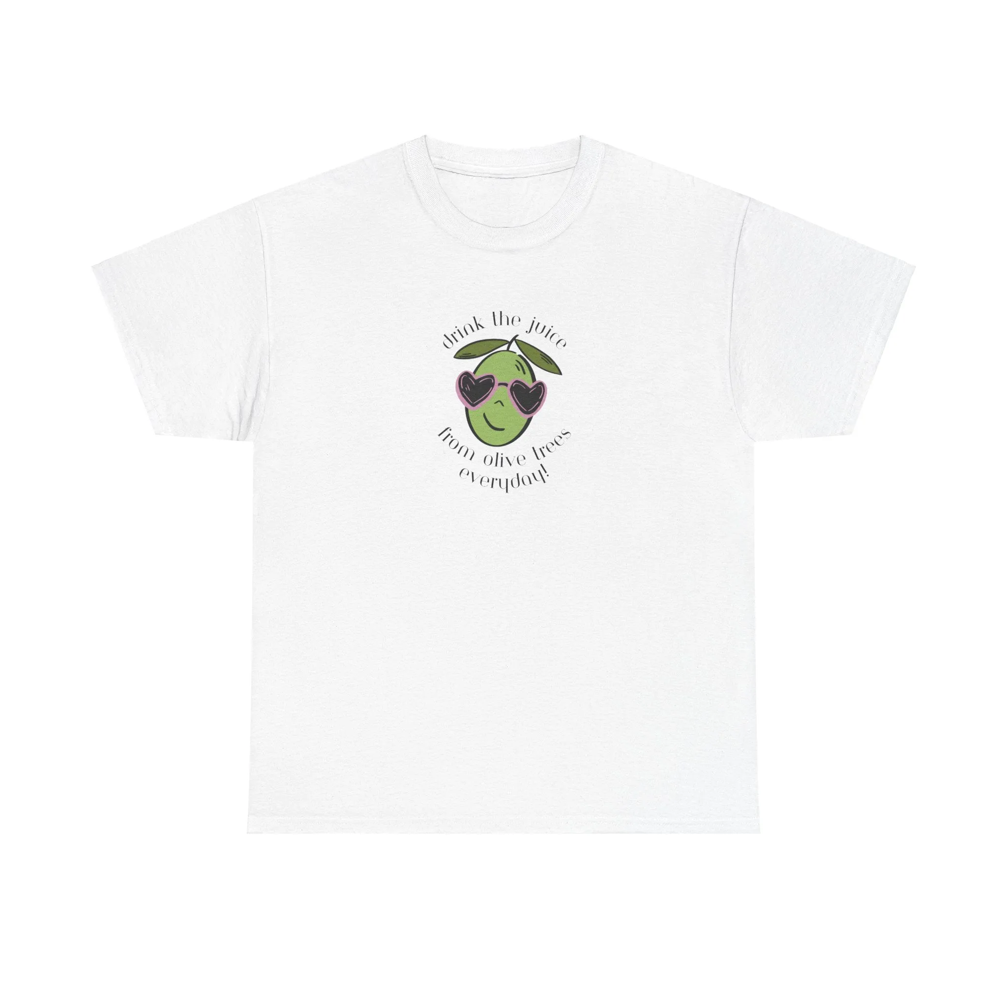 Drink skincare / olive trees / olive cartoon / Unisex Heavy Cotton Tee