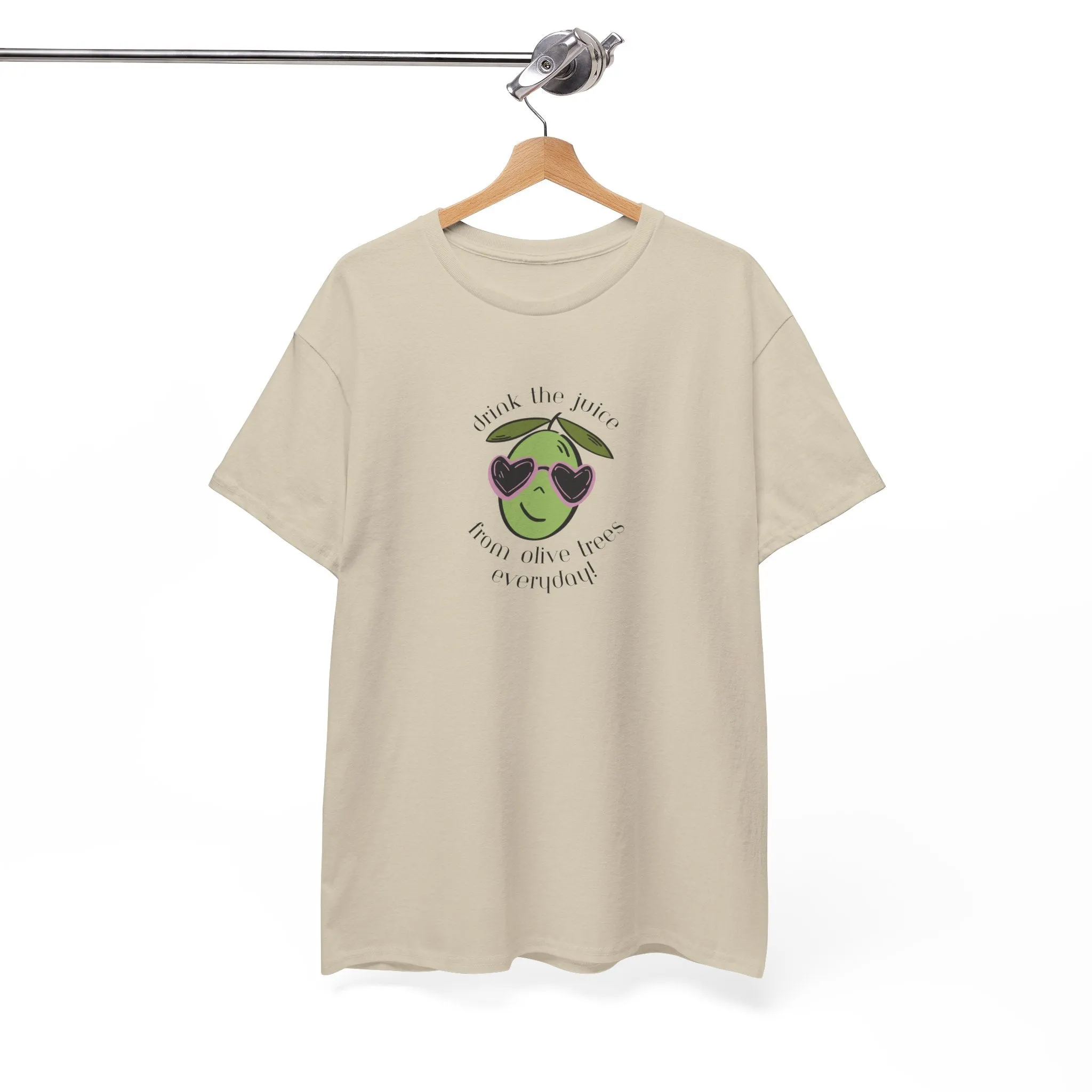 Drink skincare / olive trees / olive cartoon / Unisex Heavy Cotton Tee