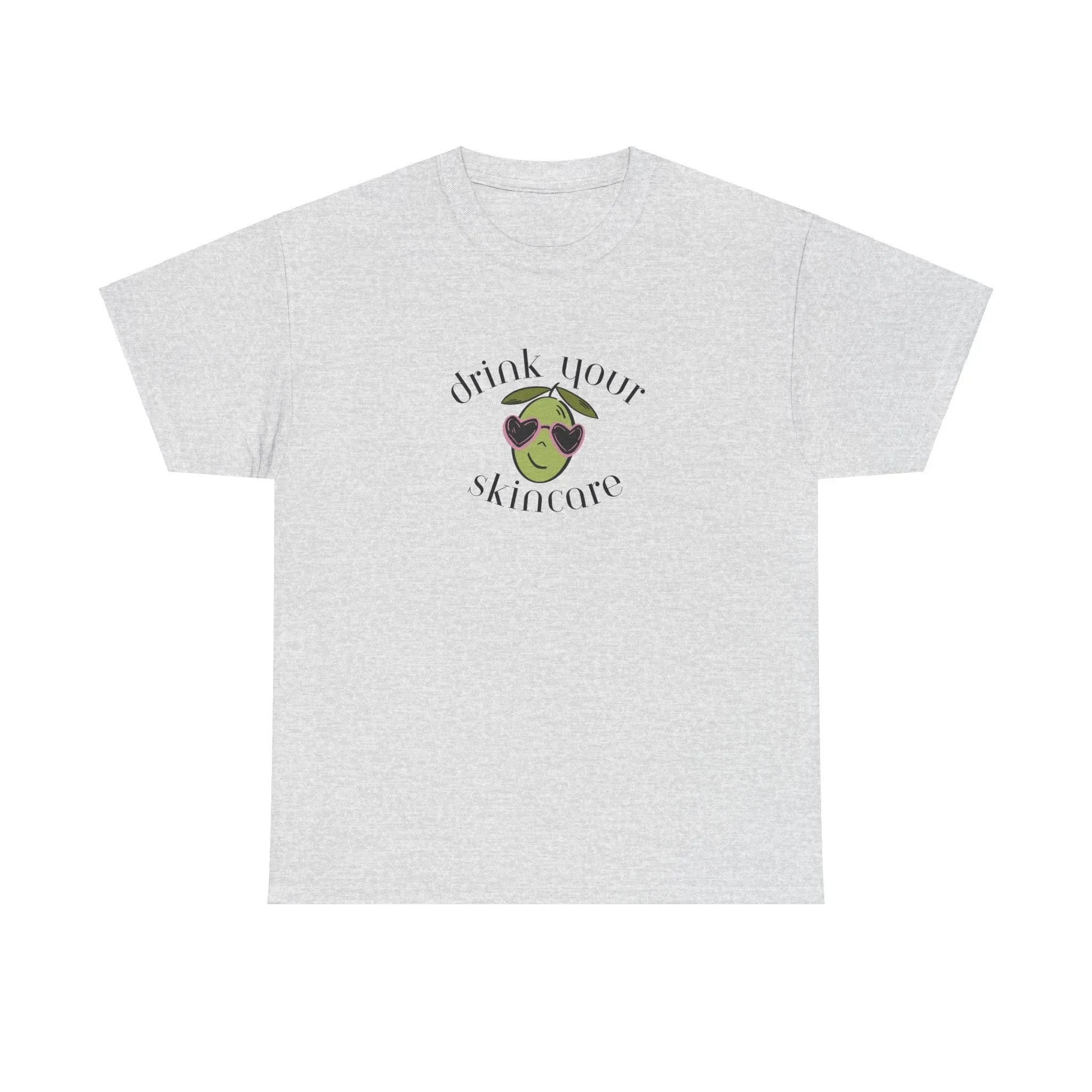 Drink your skincare / olive trees / olive sunglasses cartoon / Unisex Heavy Cotton Tee