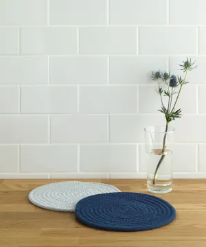 Edison Woven Round Trivet - Set of 2