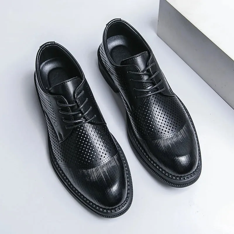 EleganceStride Handmade Oxford Derby Shoes
