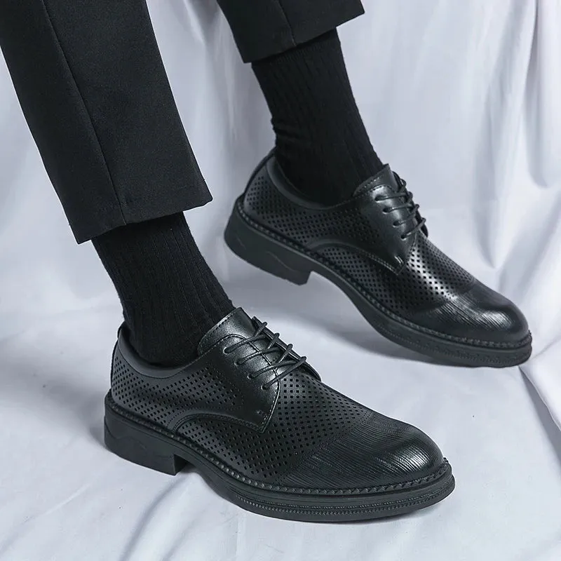 EleganceStride Handmade Oxford Derby Shoes