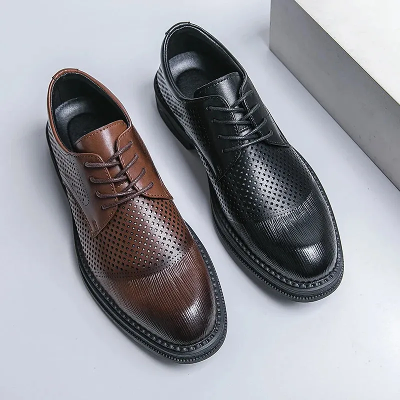 EleganceStride Handmade Oxford Derby Shoes