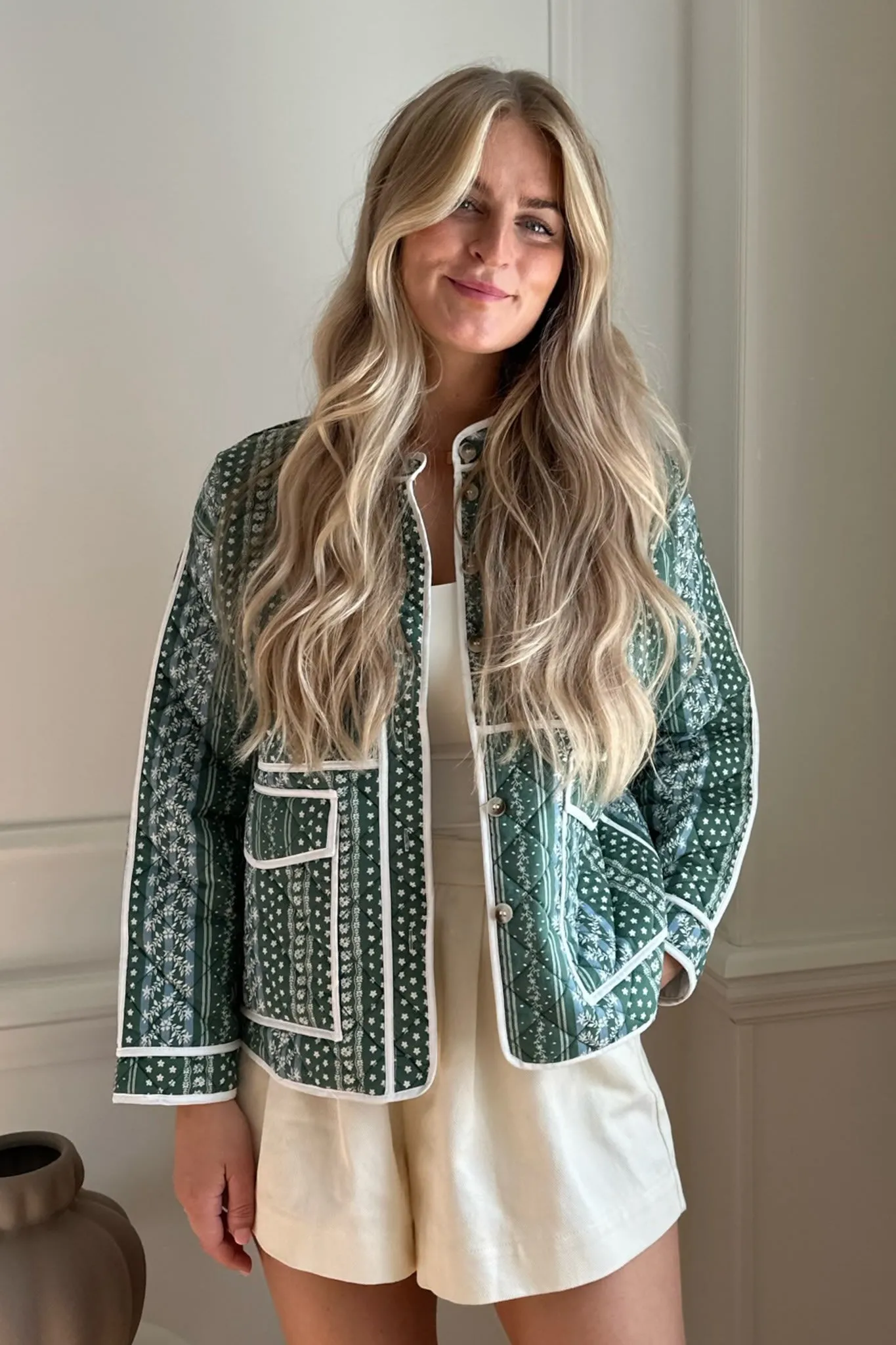EmmyIC Quilted Jakke - Grøn