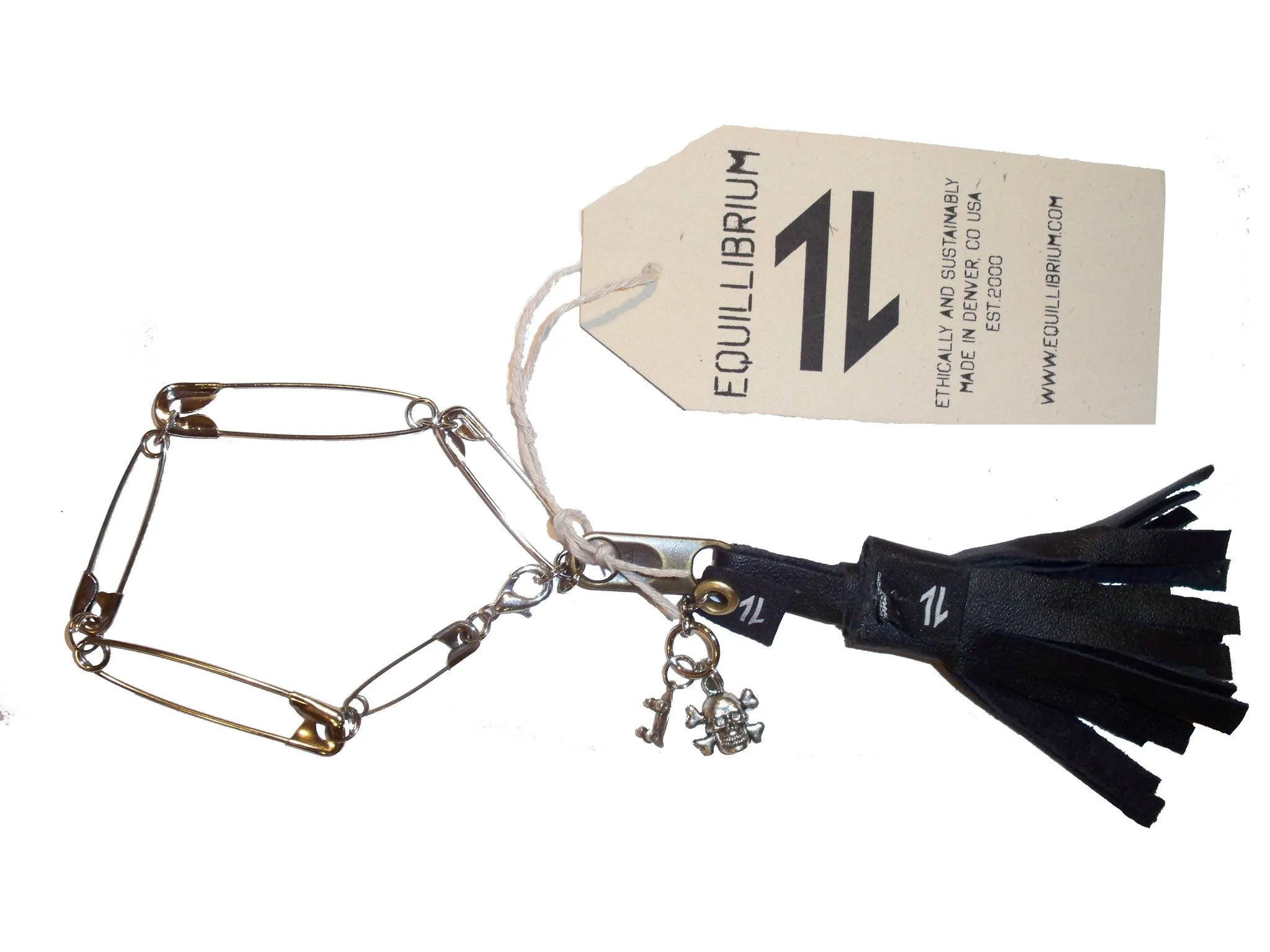 EQ Accessories: Up-cycled Leather Tassel Bracelet