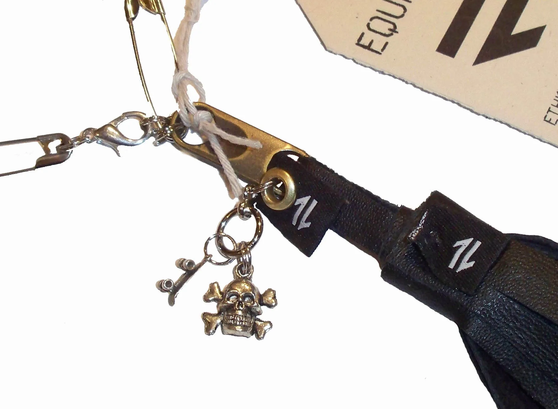 EQ Accessories: Up-cycled Leather Tassel Bracelet
