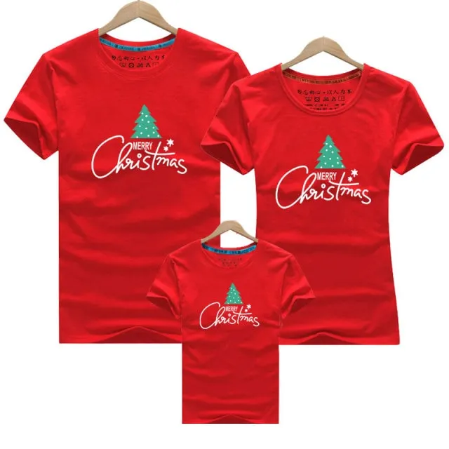 Family Clothing 2021 Christmas Snowman Print Family Matching Outfits