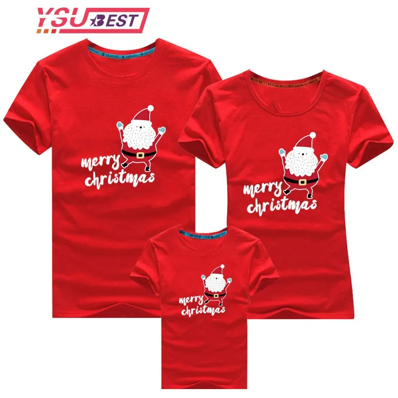 Family Clothing 2021 Christmas Snowman Print Family Matching Outfits