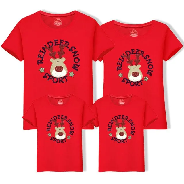 Family Clothing 2021 Christmas Snowman Print Family Matching Outfits
