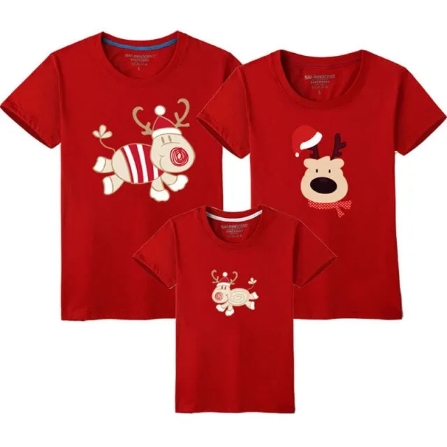 Family Clothing 2021 Christmas Snowman Print Family Matching Outfits
