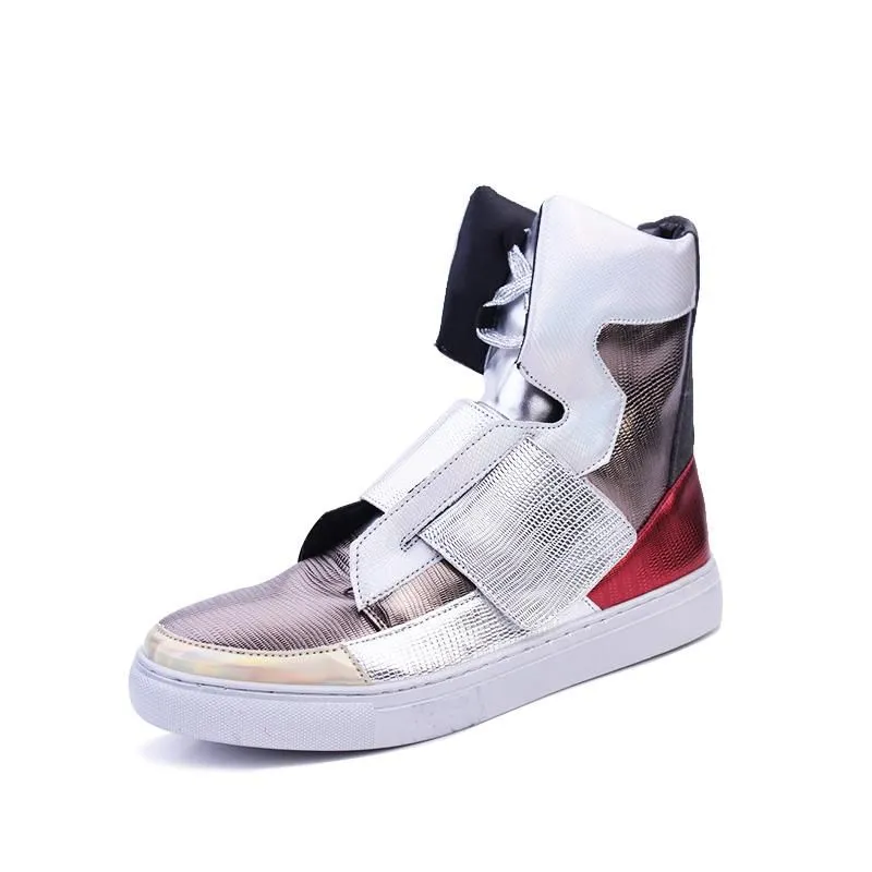 Fashion High Top Patchwork Hip Hop Shoes