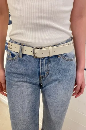 Faux Leather Buckle Belt