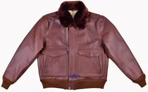 Fivestar Leather Men's Type A2 G-1 US Fashion Leather Flight Bomber Jacket