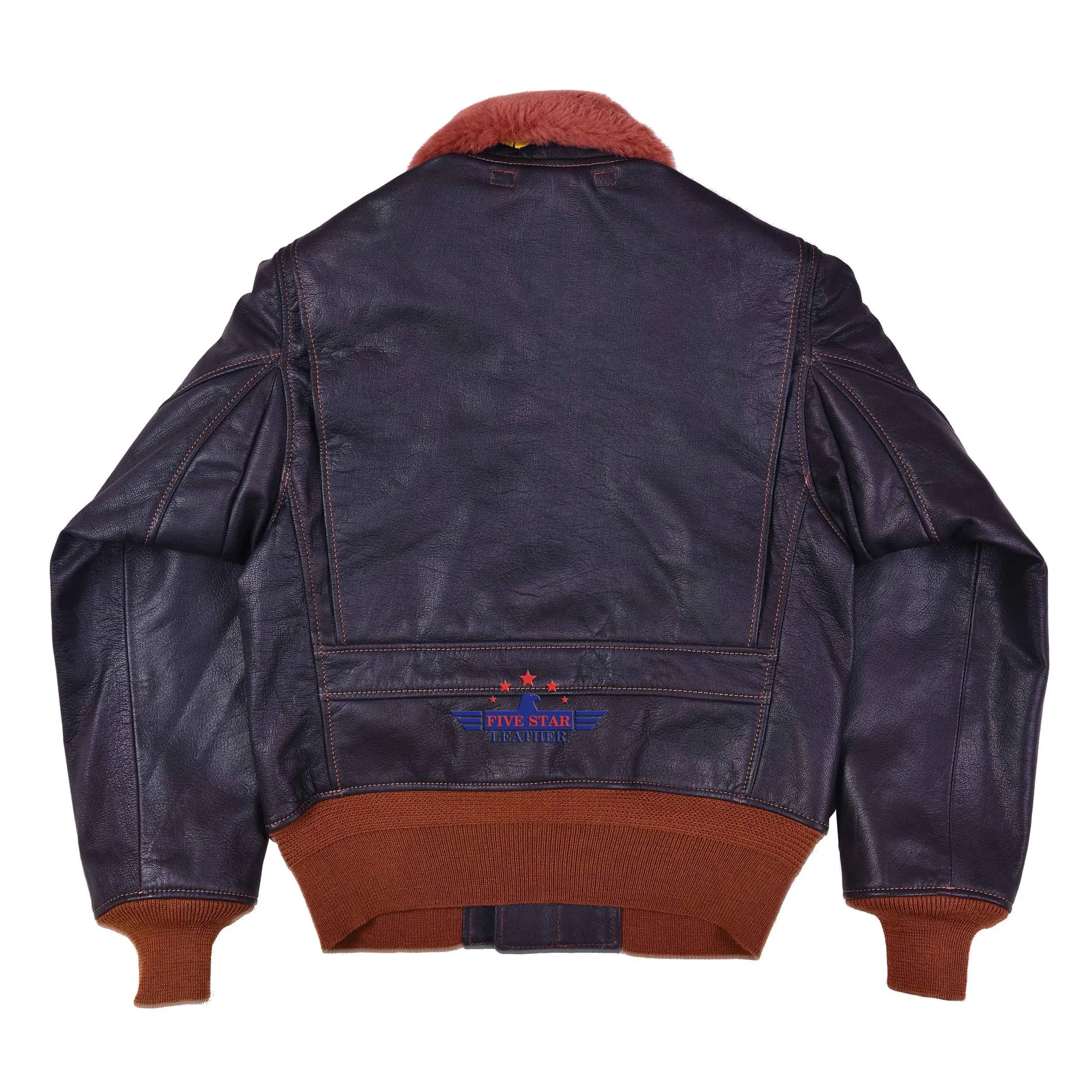 FiveStar Leather Repro Men’s Flight Aviator WW2 AN-6552 Leather Jacket