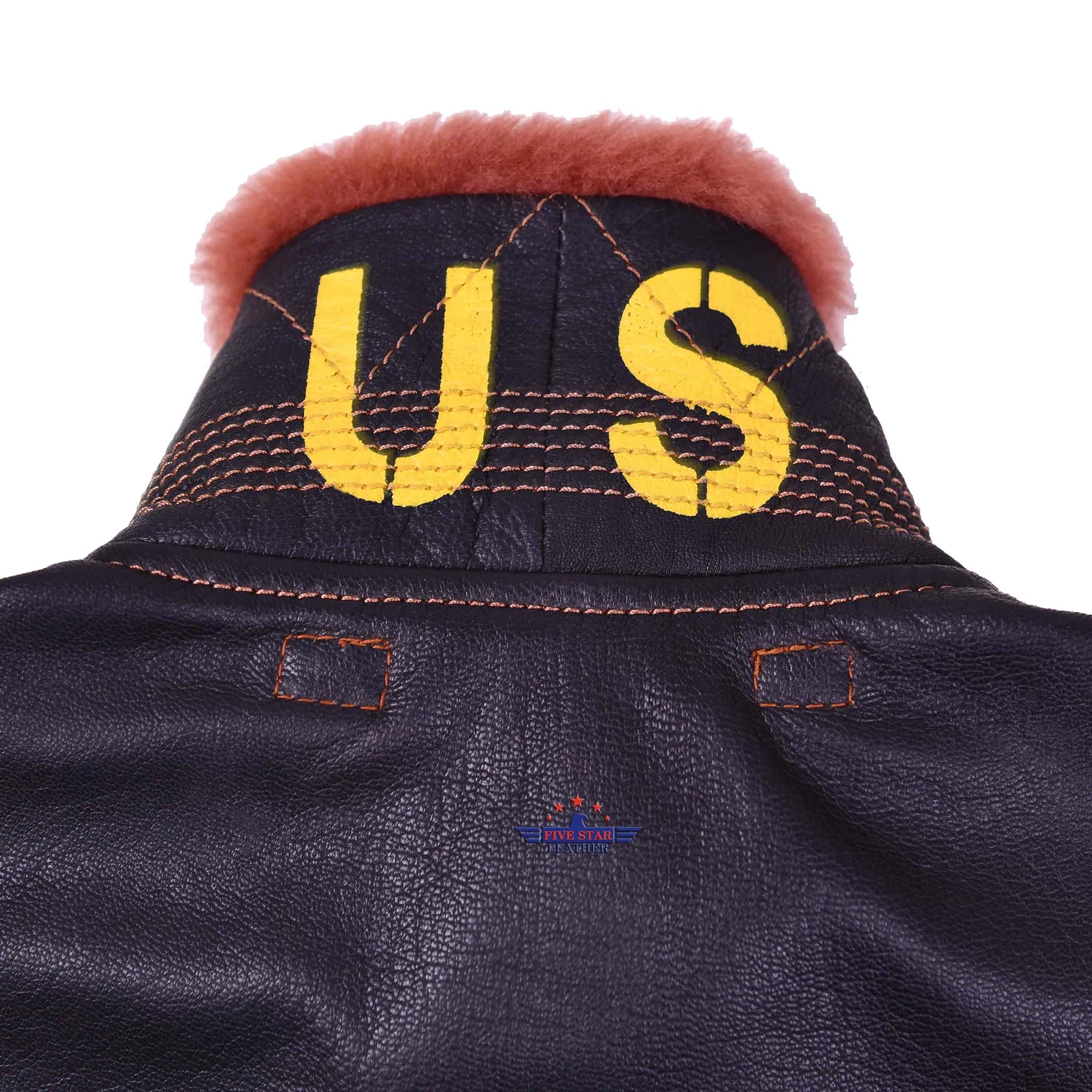 FiveStar Leather Repro Men’s Flight Aviator WW2 AN-6552 Leather Jacket